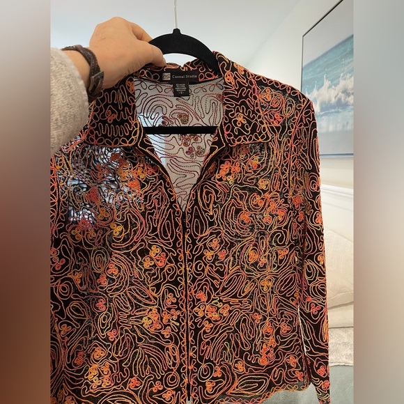 Casual Studio Colorful Embroidered Women's Top - Picture 8 of 14